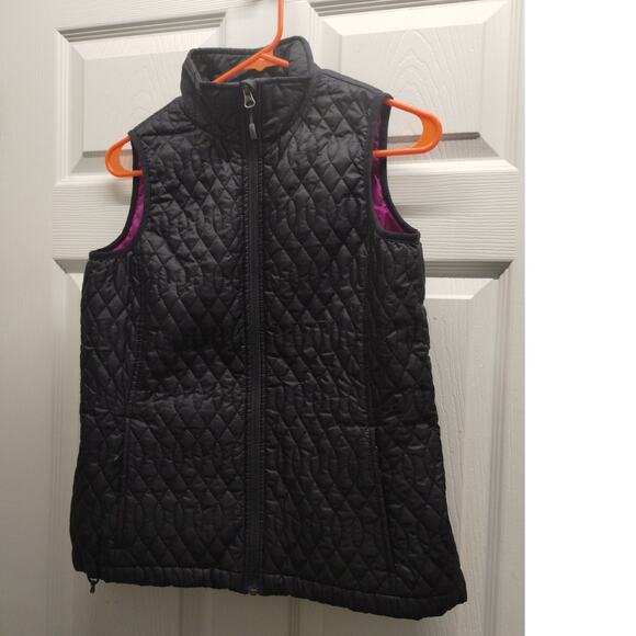 Lands' End Women's Size Small (6-8) Primaloft Black Quilted Full Zip Vest - Picture 1 of 10